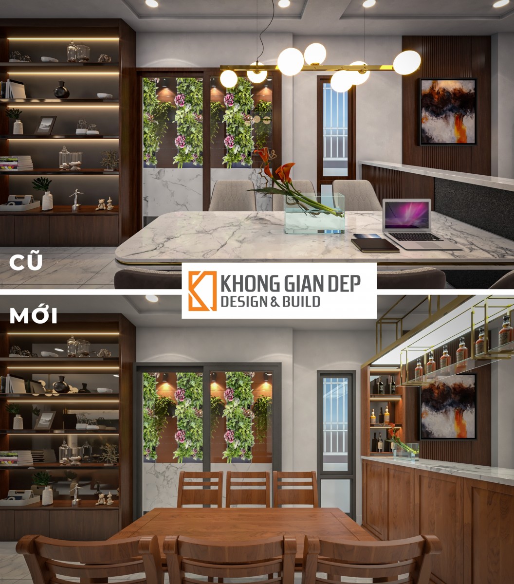 Thiết kế nội thất nhà anh Quốc - Không Gian Đẹp - KGD Design & Build
